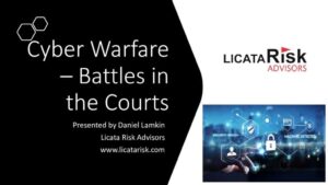 Thank you to everyone who attended our virtual panel with <a href="/masslw/">Mass. Lawyers Weekly</a> on Cyber Risk. If you missed the presentation, you can view the materials and video recording on the <a href="/LicataRisk/">LicataRisk</a> website. 

licatarisk.com/2022/03/28/joi…

#cyberwarfare #riskmanagement #insurance
