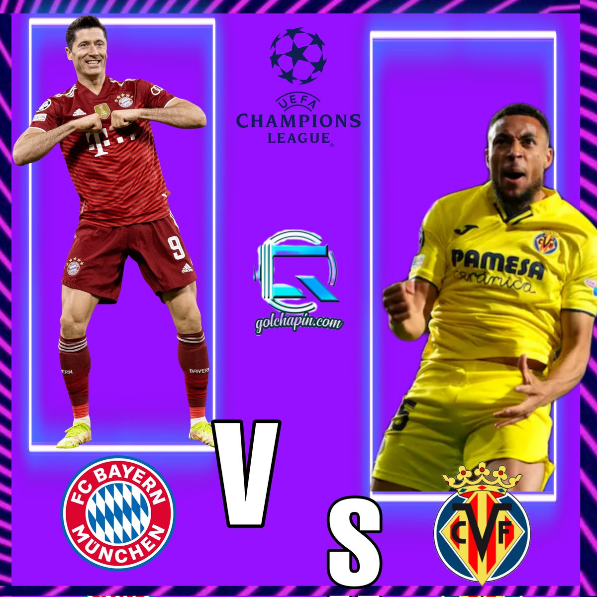 ¡¡Buenos días Futboleros!!🌄

¡¡HOY DÍA DE #UCL!!

Cuartos de final (vuelta)

⚪#RealMadrid 🆚 #Chelsea🔵
 (Global) (3) - (1)
🔴#BayernMunich 🆚 #Villarreal🟡
(Global) (0) - (1)
.
#golchapin