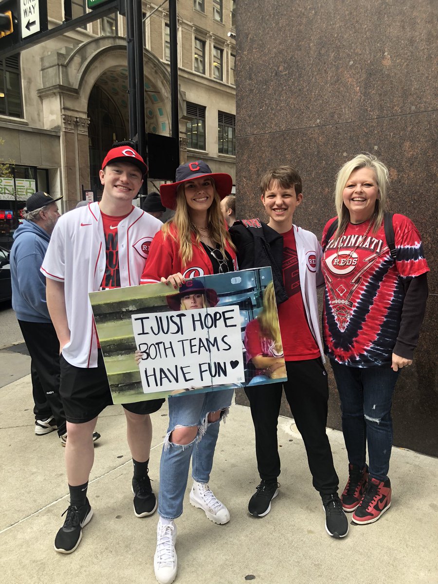 tgregoryrnemtp's tweet photo. It’s the real @reds Opening Day in Cincy!! Already seeing Twitter nation out in full force! @513Caleb @notsocooljules #Reds #Cincyfun https://t.co/uzj5h2PW0X