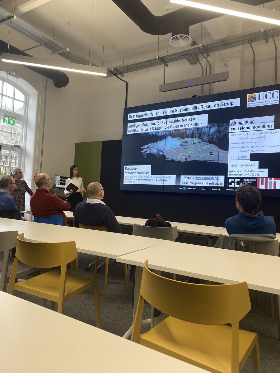 SabaLoftus's tweet photo. Powerhouse Dr. Marguerite Nyhan (@margueritenyhan) gives brief overview of her Future #Sustainability Research Group during @eriucc showcase on excellent research in #ClimateAction #circulareconomy #environmentalhealth 

Check out: https://t.co/NZJ1ixPtTF #DreamTeam https://t.co/kYXxuGv2RM