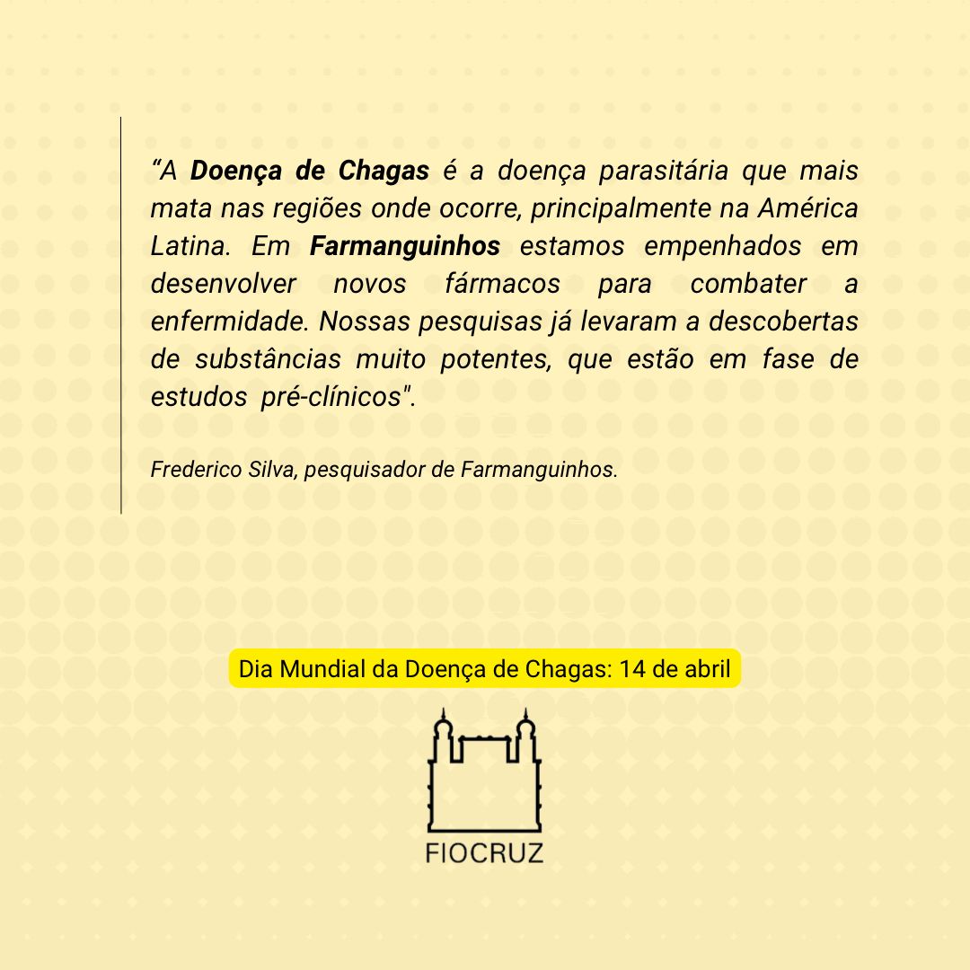 #Fiocruz
#Farmanguinhos
#doençadechagas 
#DiaMundialdadoençadeChagas