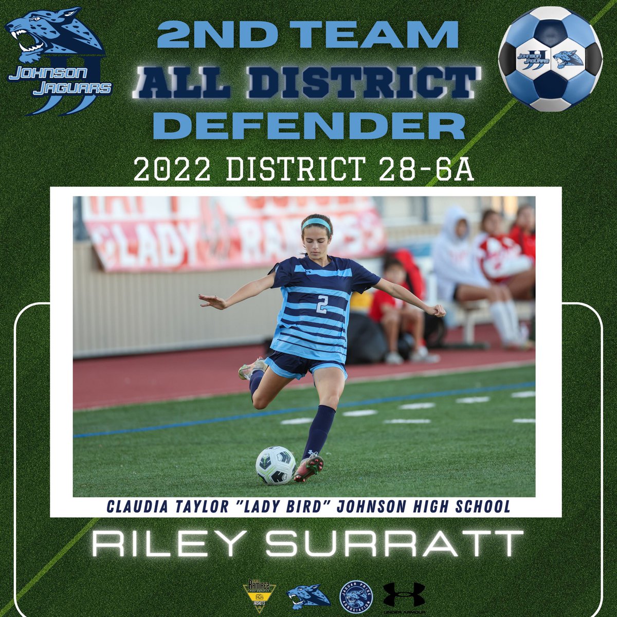 JHSvsoccer's tweet photo. So Proud of our Jags!!! Here comes the All District Blast!!! These girls and the rest of the team gave it their all in every game. Great Job Ladies!!! Love the graphics from @arshots @AshlynTXsoccer @Jennarussell117 @rileykaysurratt @JPApride @NeisdAthletics @CoachTPMiller https://t.co/F1kdI80dBC