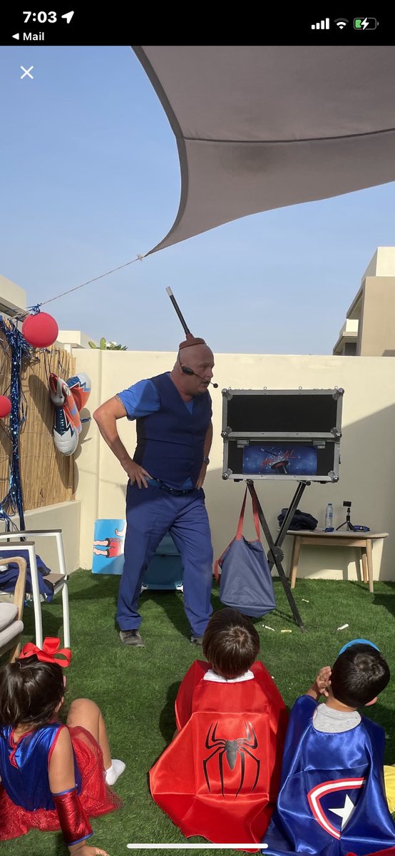 magic_alistair's tweet photo. When you stick A plunger on your head. 🤣🤣🤣#TheBonkersBaldBrit🇬🇧❤️🎩🎩🎩
#comedymagicdubai
#dubaimagician #magicianin dubai  #kidsmagicianuae 
#hypnotistindubai 
Looking for a Magicians In Dubai  ?   Or a Magician in Dubai  ?  https://t.co/RGTScQvpAL https://t.co/NXfB9rNmTl
