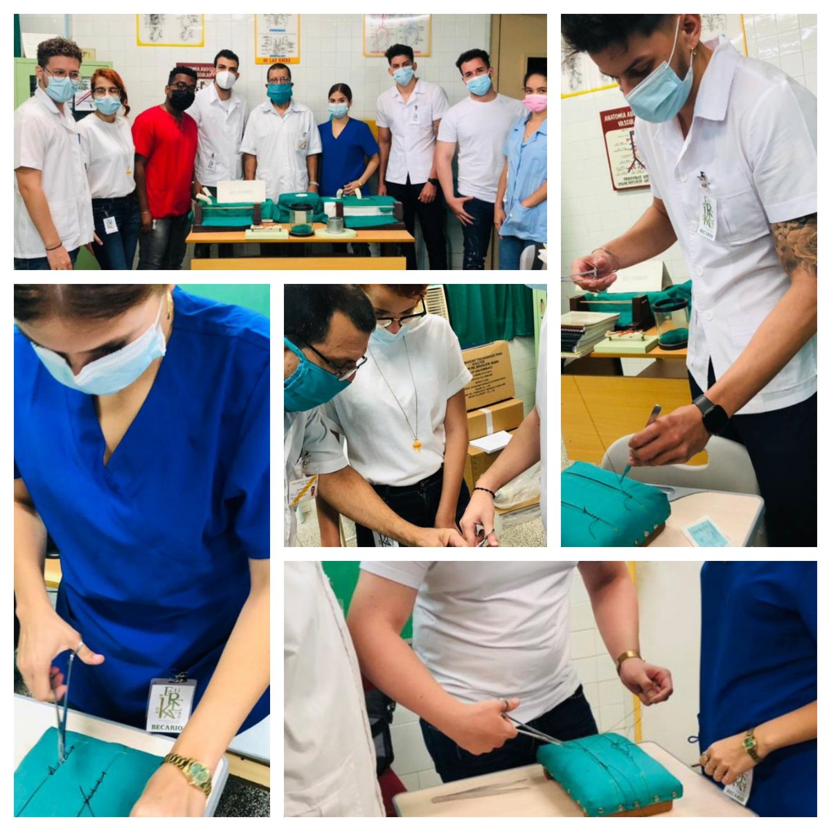 ucmvccu's tweet photo. #HOY el Departamento de 👨⚕️Cirugía Experimental de @ucmvccu abrió sus puertas a @EurekaCuba_2022 Actividad práctica bajo supervisión experimentada. #Gracias profesor. ❗SÍGUENOS ❗
#RumboAl💯FEU #acreditaciónucmvc
#CubaViveYTrabaja https://t.co/vb6Swtmy5Q