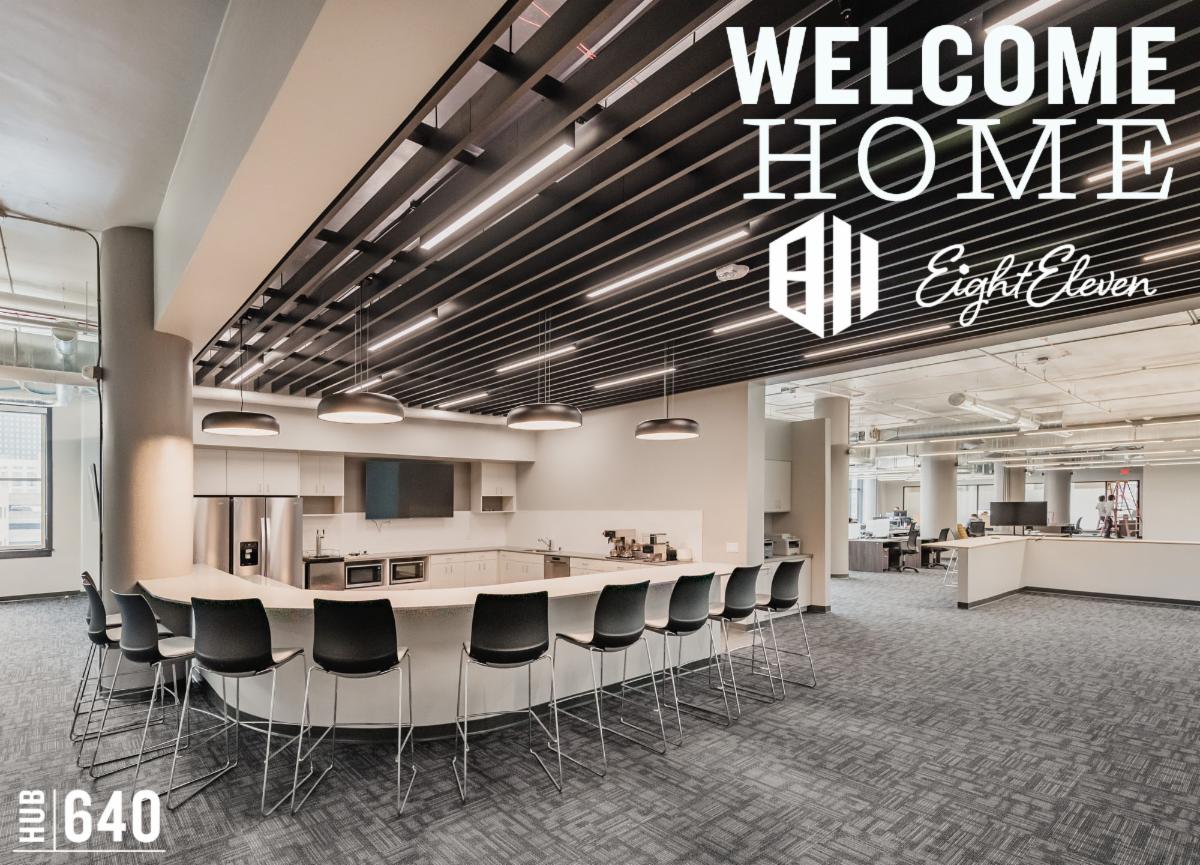 An Elevated Space for Eight Eleven.  Modern furniture and technology mixed with the building's historic bones make Eight Eleven's new Westown office, and second Milwaukee location, a real showpiece destination for employees and clients. conta.cc/3O6x2vG
