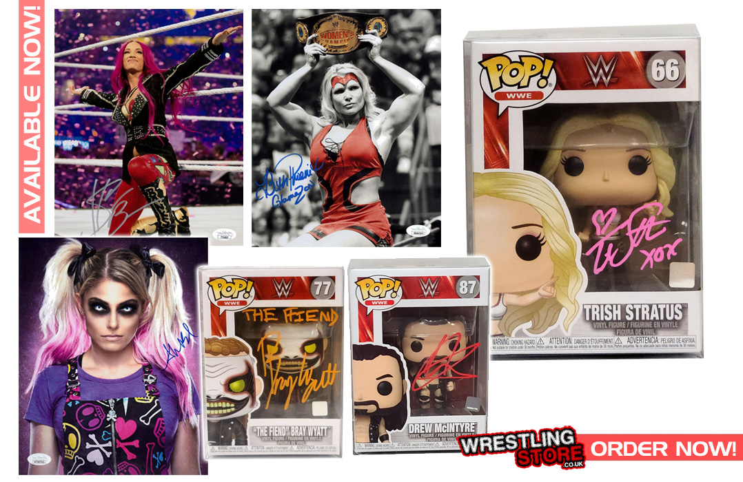 Signed Trish Stratus WWE Pop Funko, plus restocks of the Fiend & Drew Funkos. 

Plus 3 new signed JSA 8x10's for Sasha Banks, Beth Phoenix and Alexa Bliss. 

Available now https://t.co/zM196014eR https://t.co/DFVkcdzZ3H