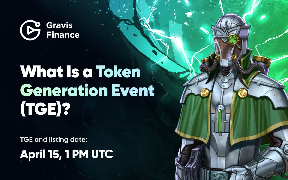 More great news: on April 15, 1 PM UTC, we’ll launch a Token Generation Event! Today, we’re answering hot questions: 🔥 What Is a Token Generation Event for Gravis Finance? 🔥 What are the primary goals of our #TGE? 🔥 How to participate in #GravisFinance TGE?