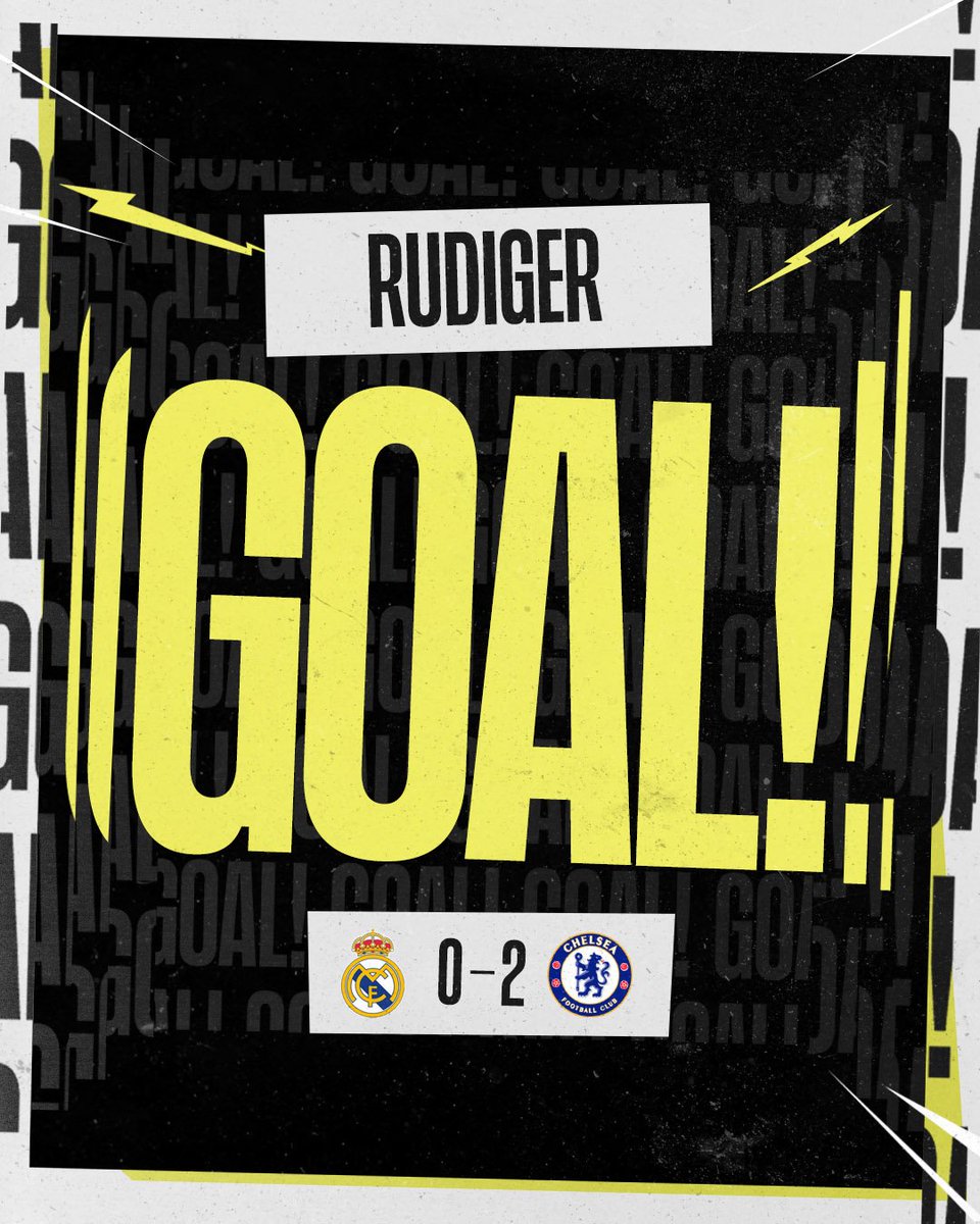 ChelseaFC_Sp's tweet photo. ¡GOOOOOOOOOOOOOOOOOOL! 👊

RUUUUDIIIIIIIII

⚪️ 0-2 🟡 [50’] #UCL https://t.co/rKYkW2eKKa