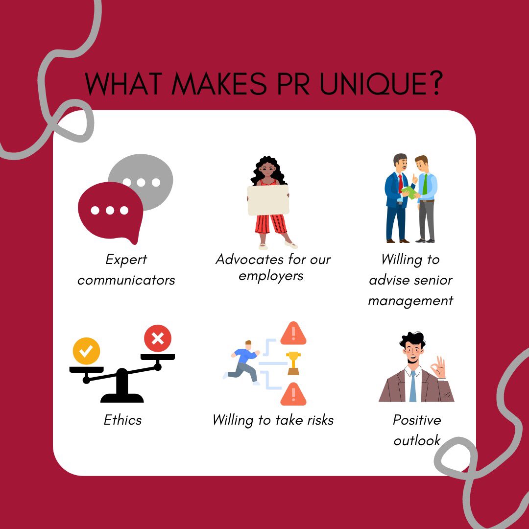RiderPRSSA's tweet photo. ❌ Public Relations is not journalism! Check out the graphic to see what makes PR unique! 

#RiderUniversity #RiderPRSSA #PRSSA #PublicRelations #GoBroncs https://t.co/ig22bveQ0y