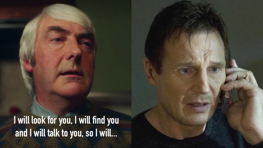 sarahisnothere's tweet image. Uncle Colm&apos;s got a very particular set of skills... #DerryGirls