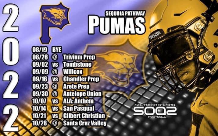 CoachZBQB's tweet photo. Mark your Calendar’s 🤞🏼🏈 🟡🟣#respect #spa @Donnie_Margerum @azflamingohomes @PorteeCoach @Coach__King @SequoiaPumasFB https://t.co/tyLwzTBAK8