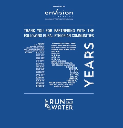 Remember those old music concert shirts where the tour dates and cities were listed on the back? ⁠ ⁠ We all bought the shirt to remember that we were part of that tour. We were part of something bigger than ourselves.⁠ ⁠ runforwater.ca 🏃‍♂️ 💦