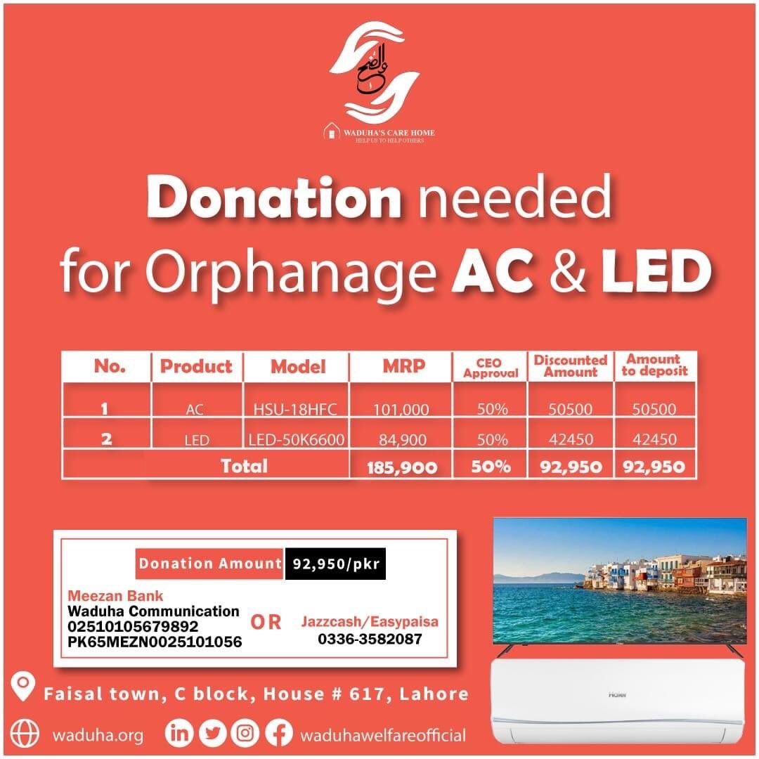 Your donation, our strength.

Wa'duha Welfare Care Home shelters the dejected innocent souls to give them a life of hope and dream. Their dreams are what motivates us to provide them an encouraging platform to grow in. The kids at wa'duha bear the passion to do the best.