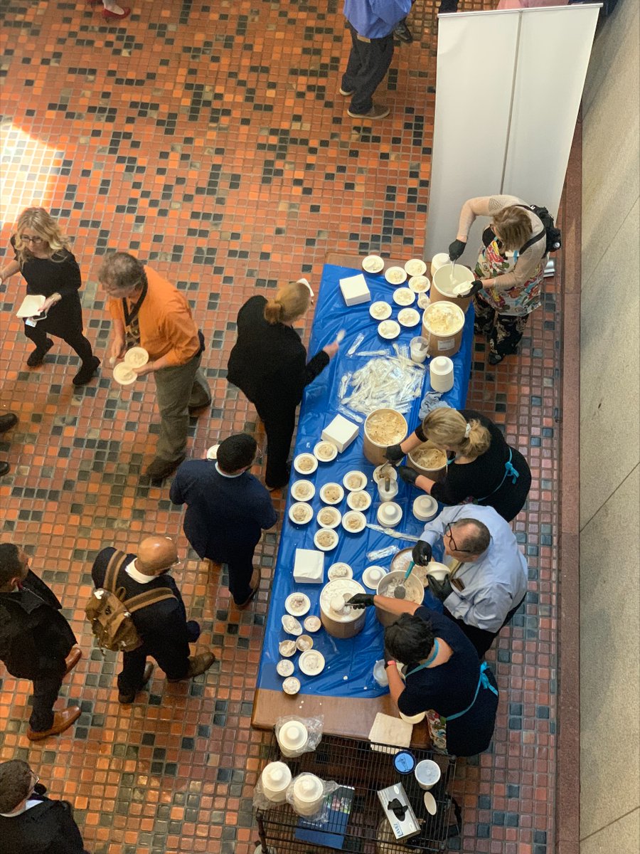 AdvocateState's tweet photo. Two things returned to the PA Capitol today.
π PA Agriculture Day
π¦ @psucreamery Ice Cream
@agsciences officials took time out of a busy day of advocating for agricultural research and extension programs to serve up some ice cream.
#AdvocatePennState #PennStateAg #AgSciences https://t.co/gq1qXz3WXM