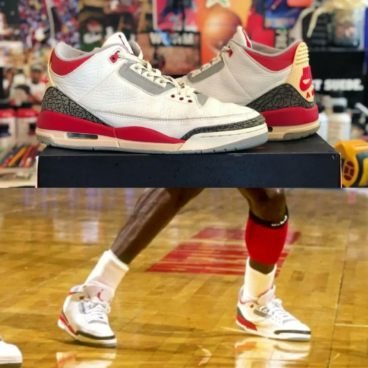 jordan 3 fire red 1988