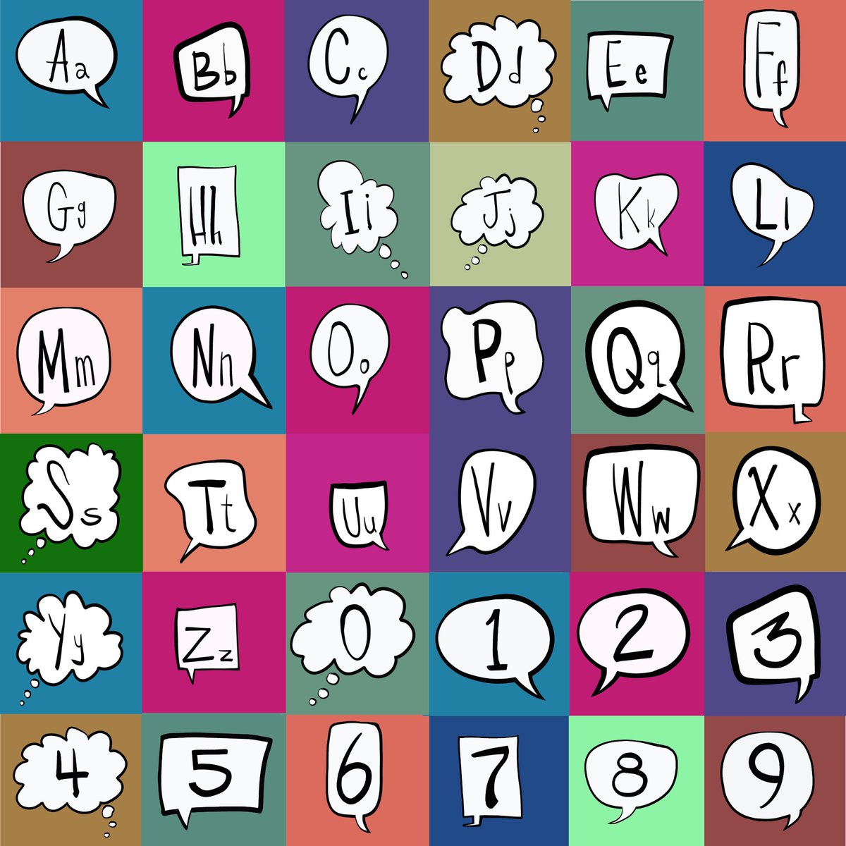 theCRUMBS's tweet photo. I did something called the 36 Days Of Type. I made a letter/number post everyday for 36 days and posted it on Instagram. Here is the final picture of all 36 pieces.

#36Days_ALL
#36DaysOfType #36DaysOfType09 #Type #GraphicDesign #Typography #Design #lettering #alphabet #numbers https://t.co/mBWOMQ2RVu