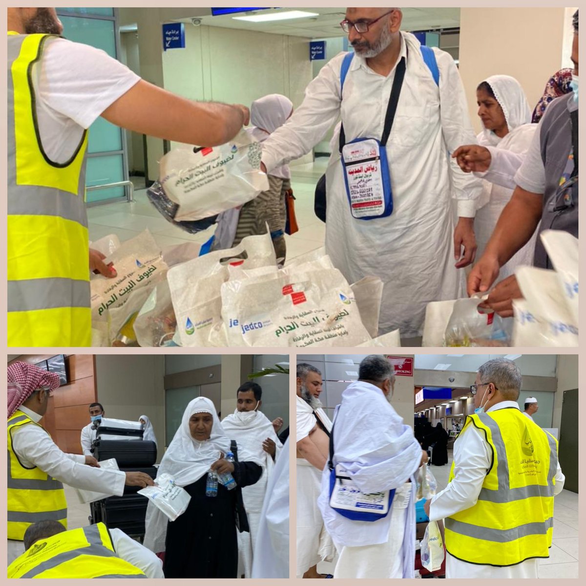 soqia_almaa's tweet photo. بتعاون ومساندة #شركة_مطارات_جده @JedcoKSA متطوعو فريق غاية @GhayaTeam يوزعون (٥٠٠ ) وجبة #إفطار_صائم يوميا في الصالة الشمالية في @KAIAirport https://t.co/rC0xjESXgx