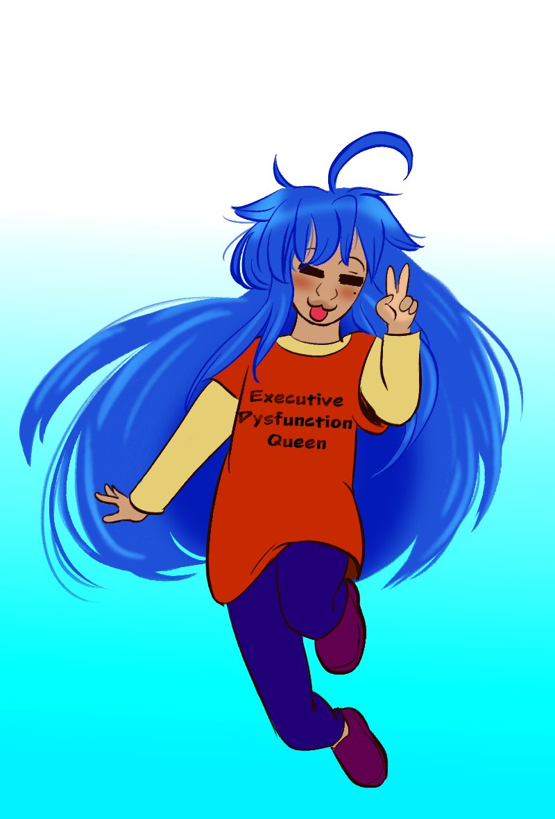 anniemanga's tweet photo. Happy Thursday! 
Here's Konata Izumi from "Lucky Star"!!! 🌟💫
#30daysofautisticart #actuallyautisticartist https://t.co/PWyfDrsroD