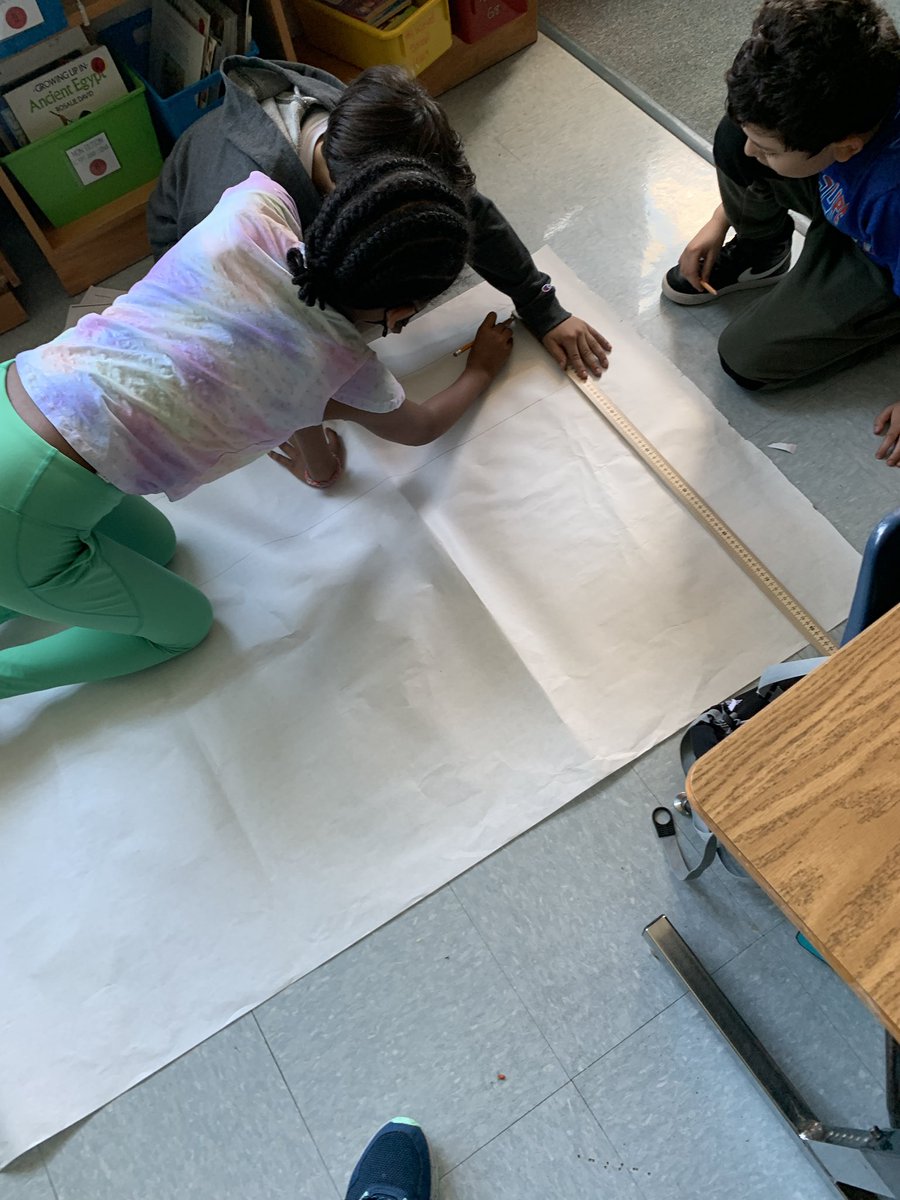 Meet our newest classmate Bruno! We discovered if we double our own measurements we get measurements for a yeti! #m3 <a href="/fcpsaap/">FCPS AAP</a>
