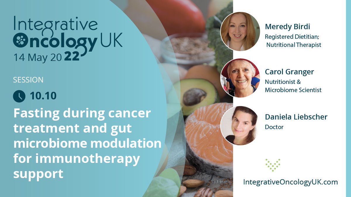 Fasting during or around treatment can be interpreted &amp; applied in different ways for people with a #cancer diagnosis Hear Meredy Birdi, Dr Daniela Liebscher &amp; Dr Carol Granger on Sat 14 May  at #IOUK22 See the programme &amp; register for early bird rates: bit.ly/IOUK22