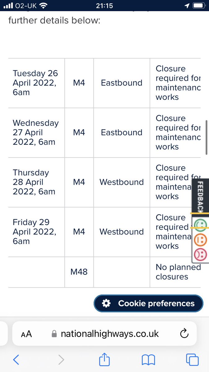 ElizabethOliver's tweet photo. @2SevernBridges @2SevernBridges do you realise your website shows no planned closures? https://t.co/6faE7XYR2W