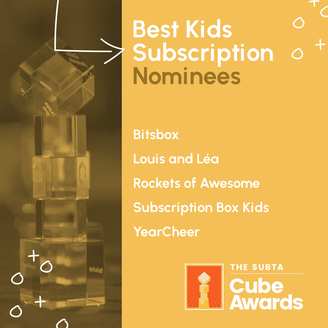 SubSummit (@sub_summit) on Twitter photo Meet 10 of the 2022 SUBTA Cube Awards final nominees!!
🏆 Best Food Subscription
<a href="/GoodRanchers/">Good Ranchers</a>
<a href="/HelloFresh/">HelloFresh US</a>
<a href="/JerkyGent/">JerkyGent</a>
<a href="/Kidstir/">Kidstir</a>
<a href="/tearunners/">Tea Runners</a>
🏆 Best Kids Subscription
<a href="/BitsboxKids/">Bitsbox</a>
Louis and Léa
<a href="/rocketsofawesom/">ROCKETS OF AWESOME</a>
Subscription Box Kids
YearCheer
Full list: bit.ly/3oUUMI3 Meet 10 of the 2022 SUBTA Cube Awards final nominees!!
🏆 Best Food Subscription
<a href="/GoodRanchers/">Good Ranchers</a>
<a href="/HelloFresh/">HelloFresh US</a>
<a href="/JerkyGent/">JerkyGent</a>
<a href="/Kidstir/">Kidstir</a>
<a href="/tearunners/">Tea Runners</a>
🏆 Best Kids Subscription
<a href="/BitsboxKids/">Bitsbox</a>
Louis and Léa
<a href="/rocketsofawesom/">ROCKETS OF AWESOME</a>
Subscription Box Kids
YearCheer
Full list: bit.ly/3oUUMI3