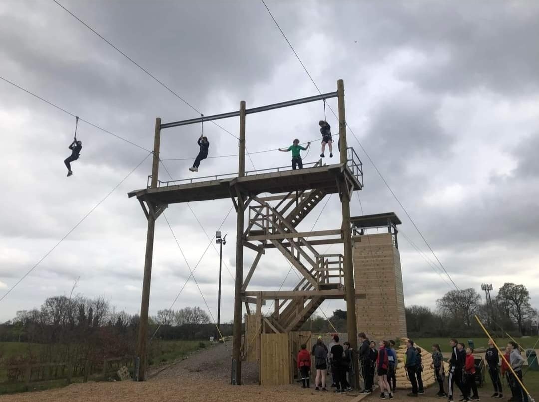 SRMSCCF's tweet photo. Zip line action https://t.co/G8j6wj3qPS