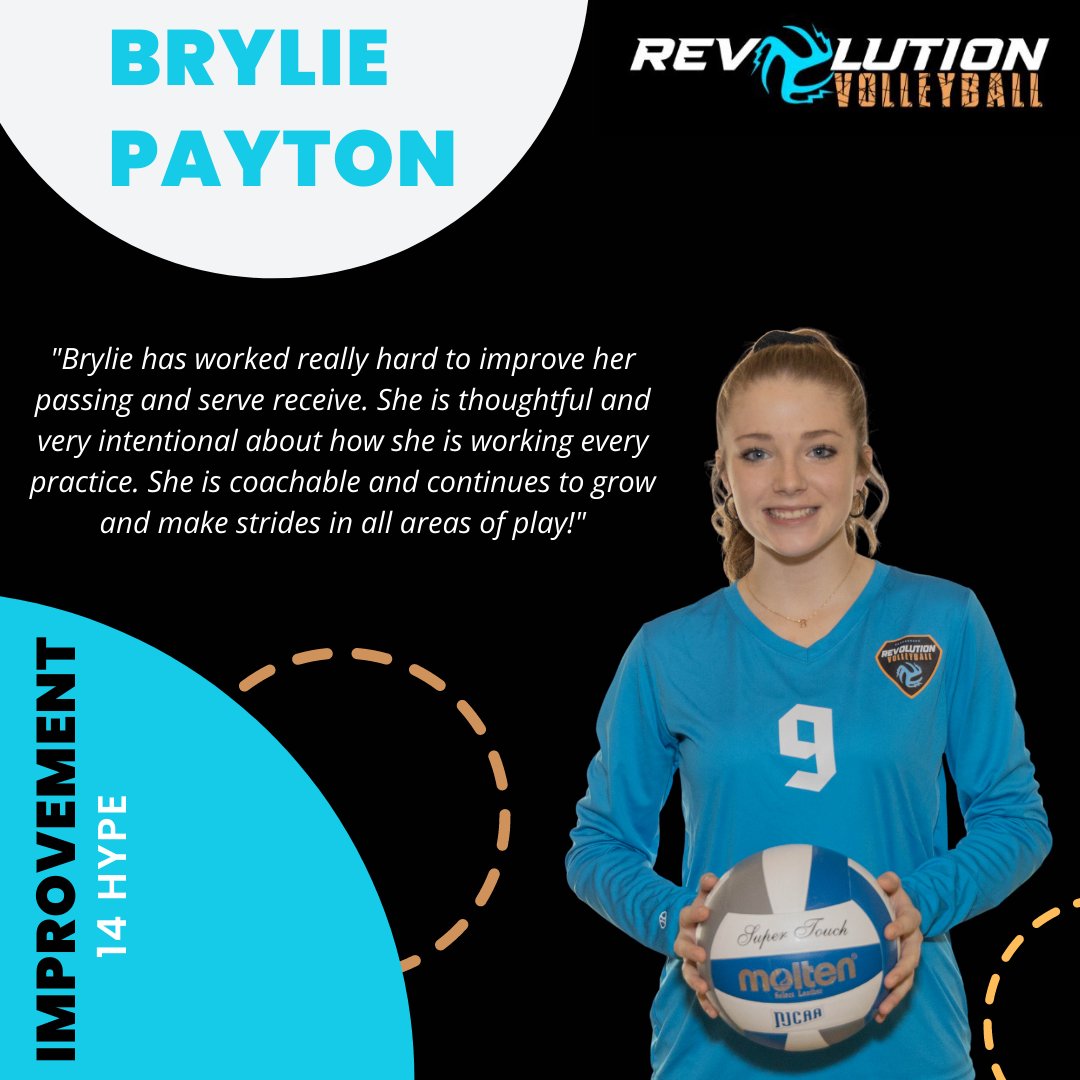 REVOVBALL's tweet photo. 🚨 Shoutout Alert 🚨
This week REVO Coaches recognize these athletes for their IMPROVEMENT!
.
.
.
(18 HYPE Not pictured: Kayla Mow)
 #revolutionvolleyball #revovball #revitup #culture #improvement #shoutout https://t.co/SbZ3WOj23M