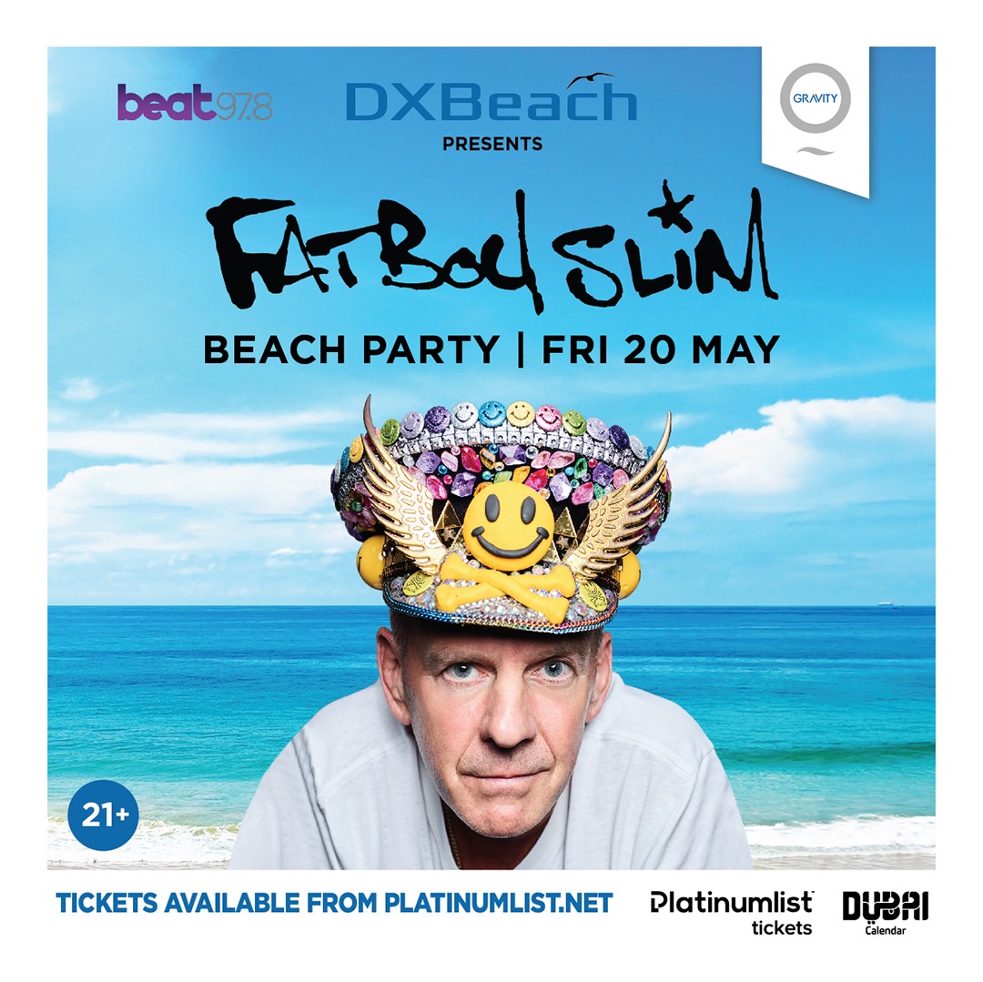 beatuae's tweet photo. Mark your calendars! @officialfatboyslim is coming to @zerogravitydubai for an epic Beach Party on May 20th!

Get your tickets now at @platinumlistuae 

Beat 97.8 is the official station!

#beach #party #fatboyslim #dubai #mydubai #zerogravitydubai #beachparty #beachvibes #uae https://t.co/oVYur4AkfL