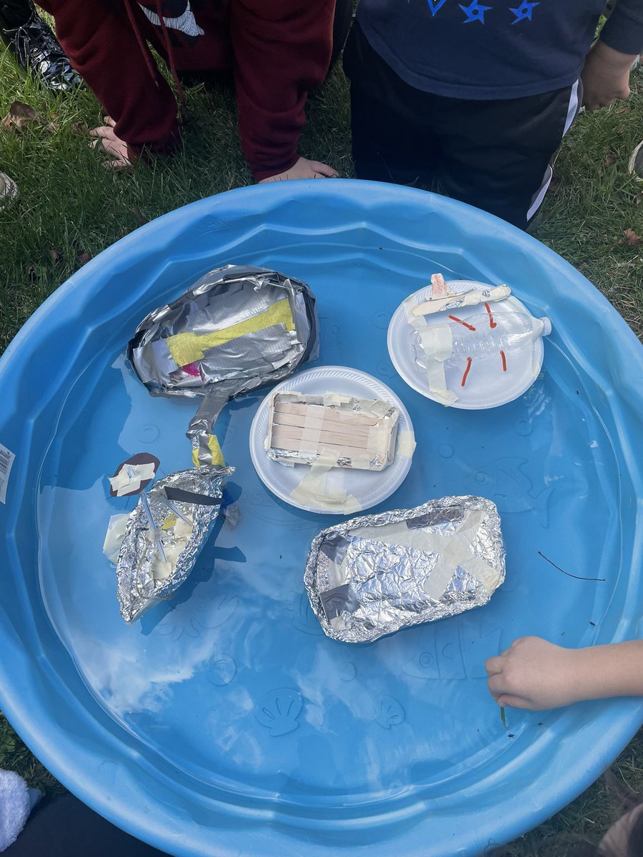 #canyourboatfloat <a href="/RRES_STEM/">Scarlett</a> <a href="/RRESRockets/">Redbud Run Rockets</a> #STEMlearning
