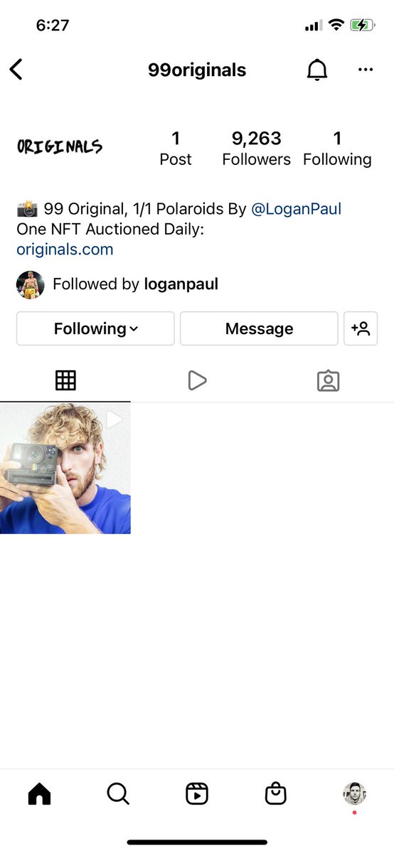MickLee93's tweet photo. Here before 10k lol
@LoganPaul #nintynineoriginals #original99 #nft #eth
I don’t get how NFT’s work so I won’t be getting one haha https://t.co/MKcQKWRsfQ