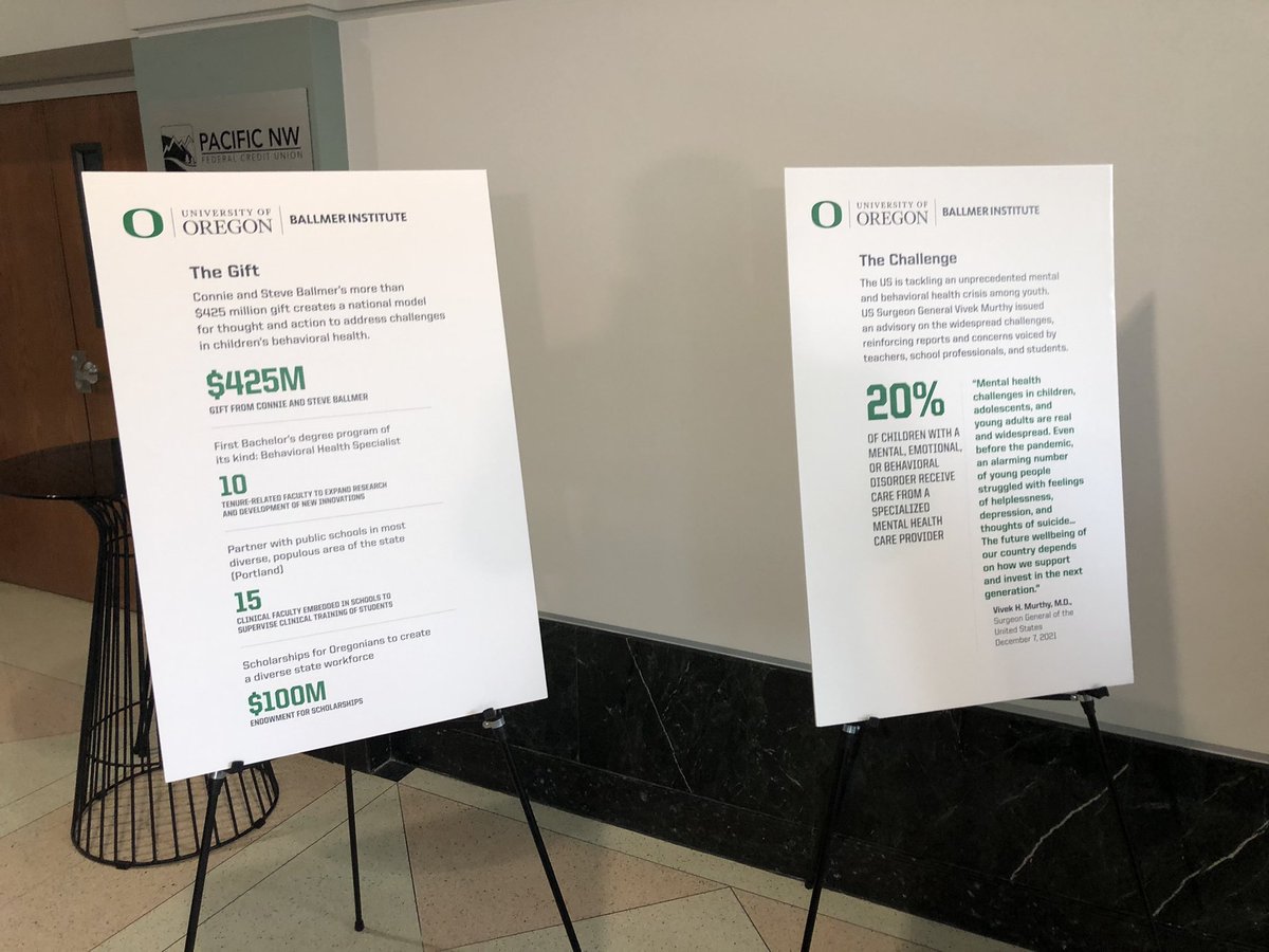 RonWyden's tweet photo. Very impressed by today’s briefing from @uoregon for @SenJeffMerkley @RepBonamici &amp; me on how its Ballmer Institute can be a fountain of solutions here in NE Portland to produce better care for young people struggling in Oregon &amp; nationwide with mental health challenges. https://t.co/BKobJiiWQJ