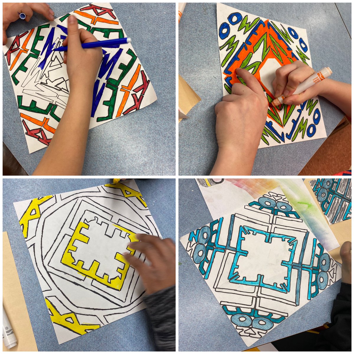 FTSD_Anderson's tweet photo. In-Progress 5th Grade Kaleidoscope Names https://t.co/YuVx0Xki2z