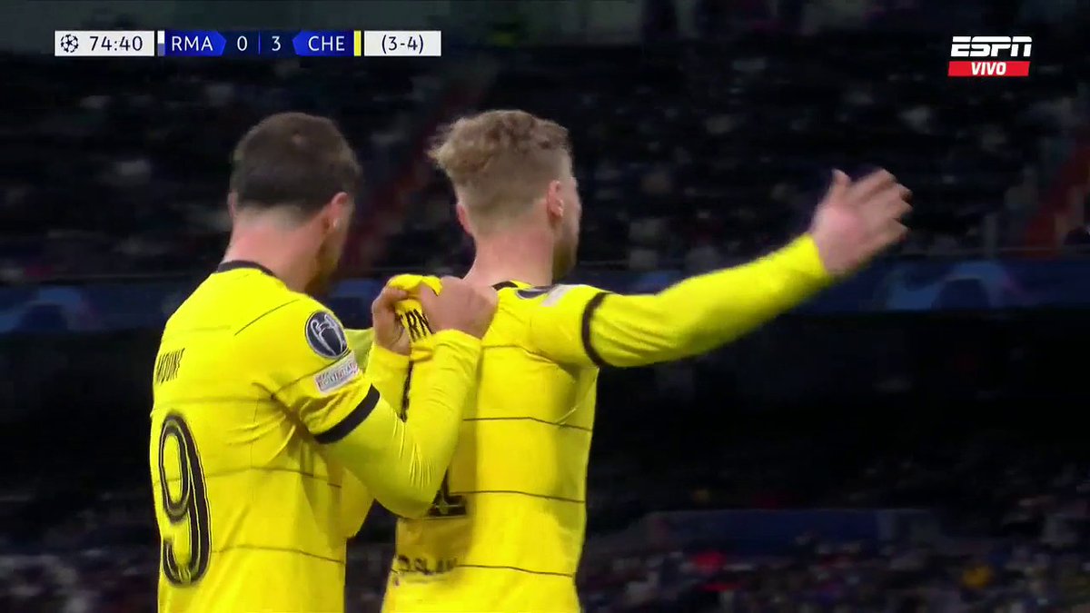 SC_ESPN's tweet photo. ASÍ GANA EL CAMPEÓN: REAL MADRID 0-3 CHELSEA EN EL BERNABÉU. https://t.co/6A8Rde0lU7
