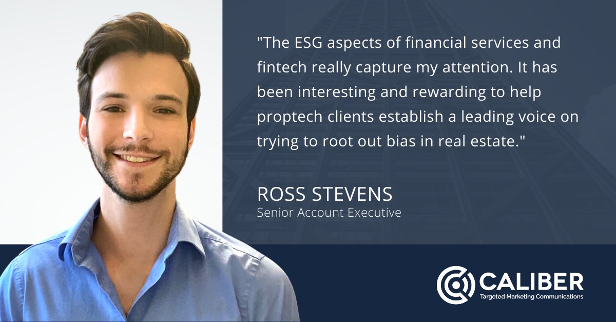 CaliberComms's tweet photo. In our newest staff spotlight, get to know Austin-based senior account executive Ross Stevens!

From his greatest childhood accomplishment to his love of #ESG, read all about one of our early-career all-stars: https://t.co/zyIMDQxjaB

#PRJobs #CaliberCulture #CompanyCulture https://t.co/FWxUZcSPlO