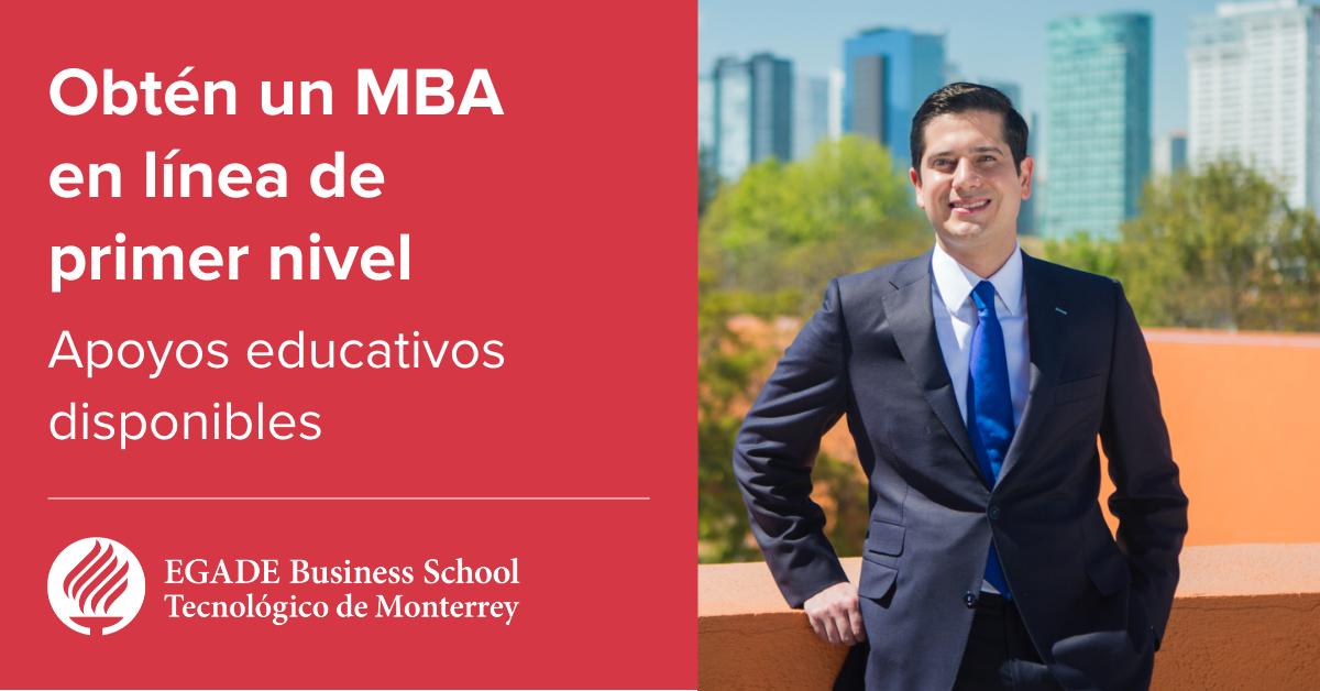 egade's tweet image. Completa en 24 meses un MBA de reconocimiento mundial en línea con EGADE. Se requiere universidad terminada. Apoyos educativos disponibles. bit.ly/3n5s4T2