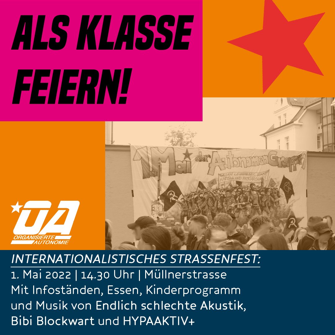 Als Klasse feiern! Nach der Demo geht es auf das Internationalistische Straßenfest in Gostenhof!
