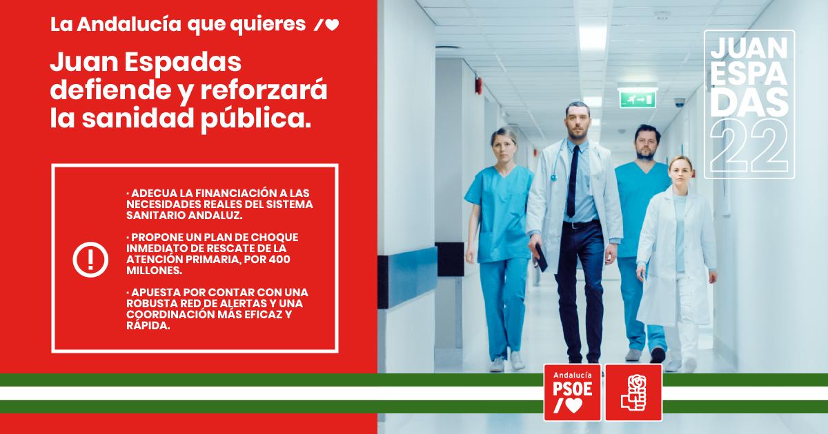 CristinaCabezon's tweet photo. @_JuanEspadas La atención primaria sigue estando colapsada, #MorenoPasaDeAndalucía y ha despedido a 8.000 sanitarios y desviado 330M€ del Presupuesto Andaluz a la Sanidad Privada.
Urge una #AtenciónPrimaria de calidad. Ésa es #LaAndalucíaQueQuieres/❤️ https://t.co/x29amcJtA4