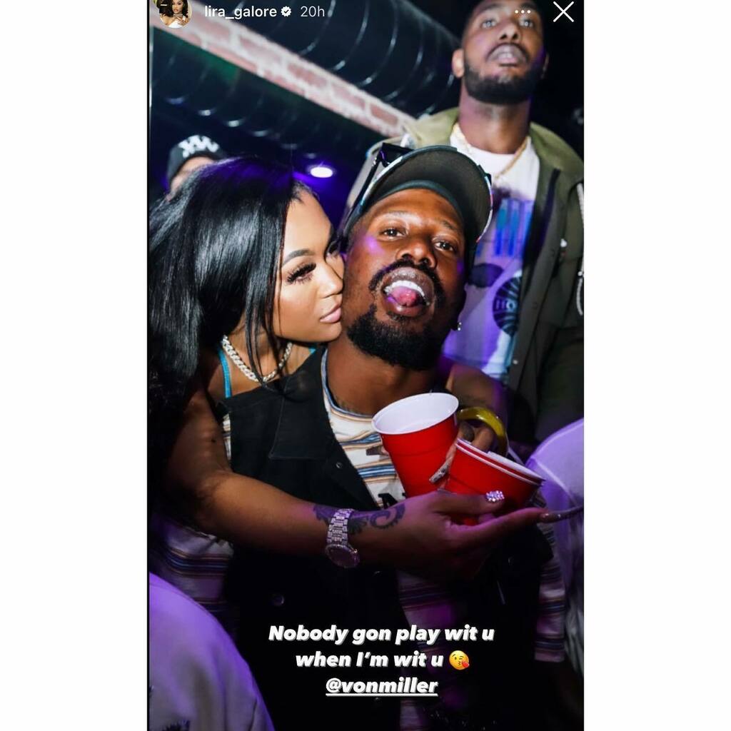 TheYBF's tweet photo. Well well well. Looks like #LiraGalore, who was formerly engaged to her baby’s father #PierreThomas from Quality Control Music, has moved on to dating NFL baller #VonMiller, who recently had a baby with Megan Denise. Both have had hostile relationships w… https://t.co/zumvXzsbDY https://t.co/vfSrVezZZV