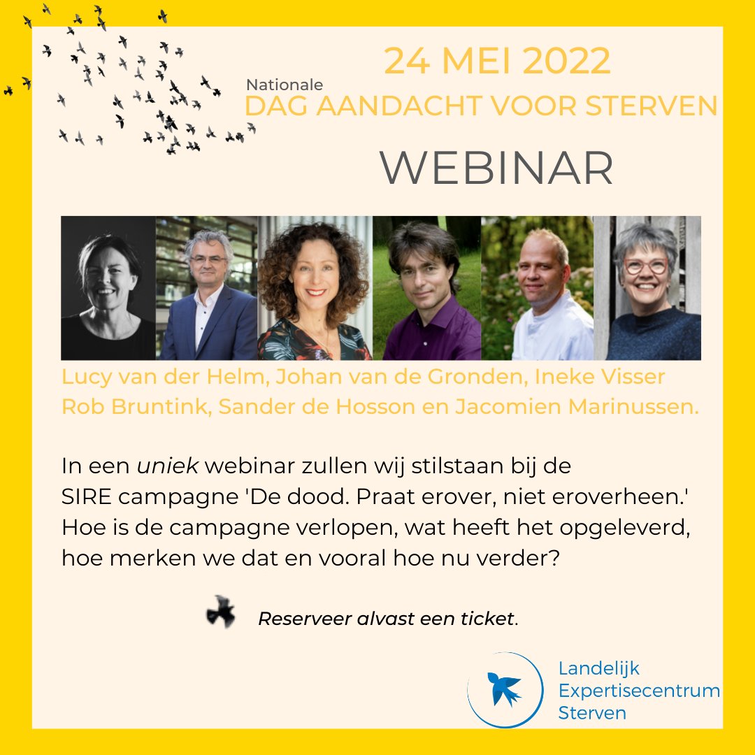 info_LESterven's tweet photo. Aanmelden? 
Klik op de link en reserveer alvast een ticket via onze website:
https://t.co/yB4JqYm7As

#sterven #sire #webinar #dedoodpraaterover https://t.co/BjczbajKFD