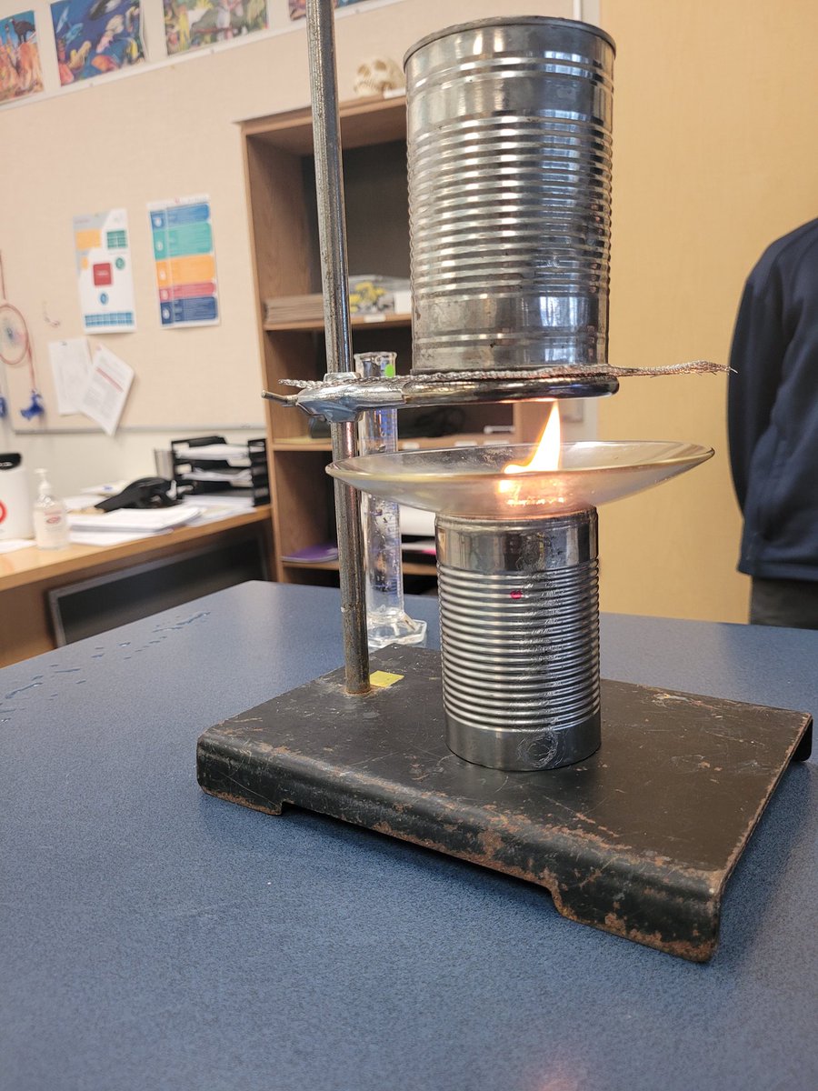 mrnoahclark's tweet photo. Nothing like some 9:00am calorimetry action. Making the school smell bad in the name of science.... https://t.co/qjgXaRZzxe