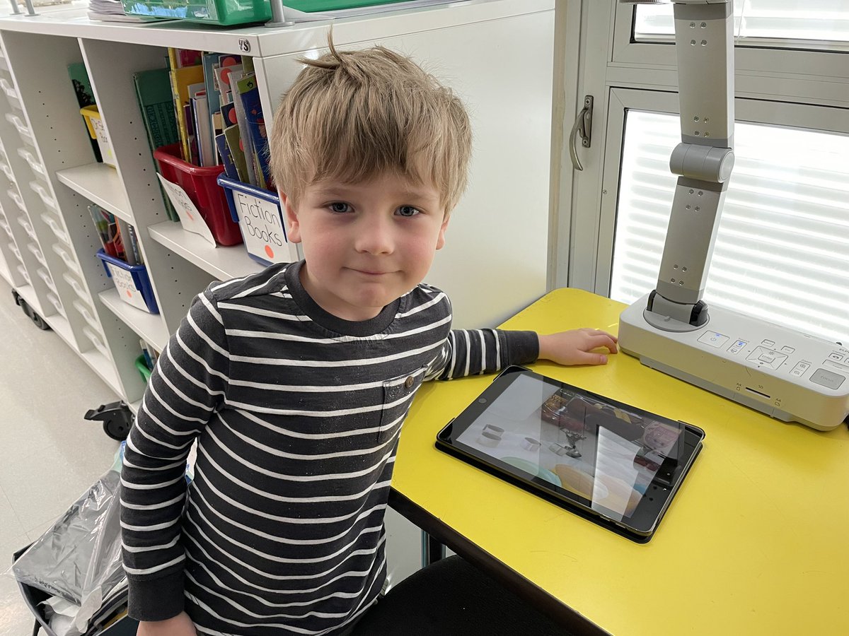 These amazing Kindergarten mathematicians found their own examples of measuring tools at home to connect to our Number Corner calendar this month. Such brain stretchers! #cherokeeinspires #findingjoy67