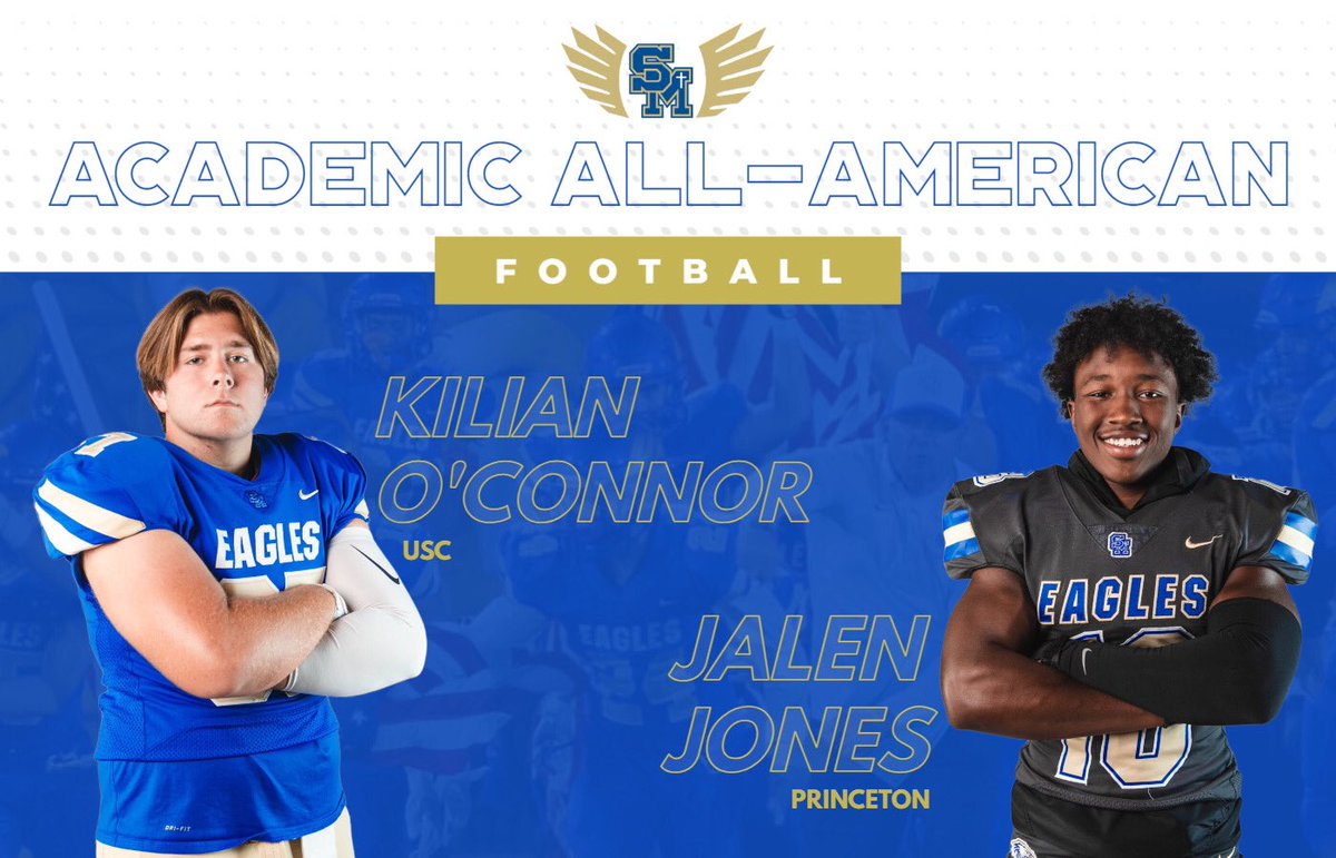 Congratulations to our two Eagles who made the 2021 Academic All-American Team for their exceptional work both on the field and in the classroom! Two incredible student-athletes

#GoEagles🦅 #WeAreSM