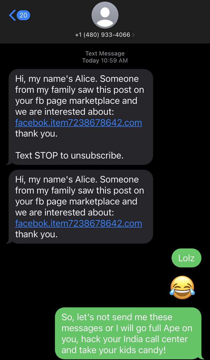nfthwaps's tweet photo. #TopHatNFT is all about personal and cyber safety. Reminder that text messages just like this scam innocent users everyday.
Yes, we are building a solution for this :) 🛡🎩🍆✅ https://t.co/SkZMrLLjNQ