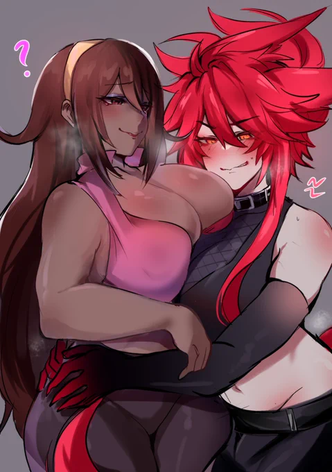 I can hug Tsona now! 😳💞 hehe

It's Tsona @ThiccWithaQ  and me! Kurenaiz X3 
