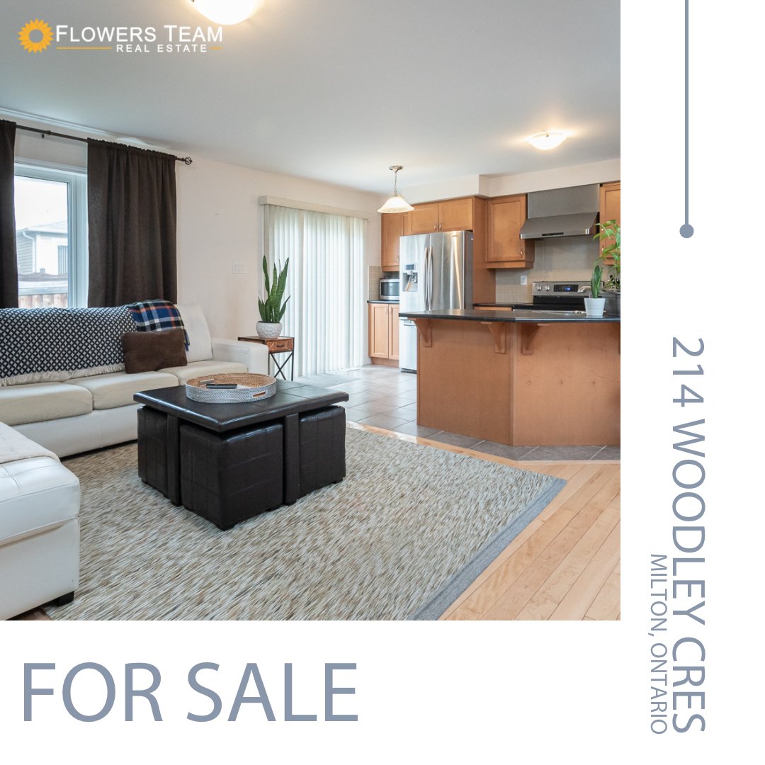 FlowersTeamRE's tweet photo. Just Listed | 214 Woodley Crescent | Milton Ontario⁠

Beautiful family home end unit with a fantastic layout!

Check out the full details at https://t.co/sY8VdWYF1D
#FlowersTeamRealEstate  #MiltonRealEstate  #RealEstateExperts #HomeListing #miltonontario #miltonhomeforsale https://t.co/dJ2Z9Nef9t