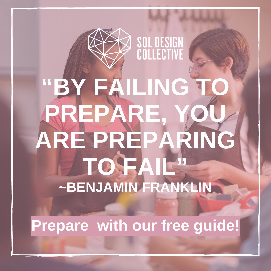 SOLDesign_Col's tweet image. Are you stressing out about your upcoming art shows or makers fairs and are not sure how to prepare for them? Download our free guide here bit.ly/3Kwi1RA to learn more about how much stock to bring and how to capture (potential) customers information.