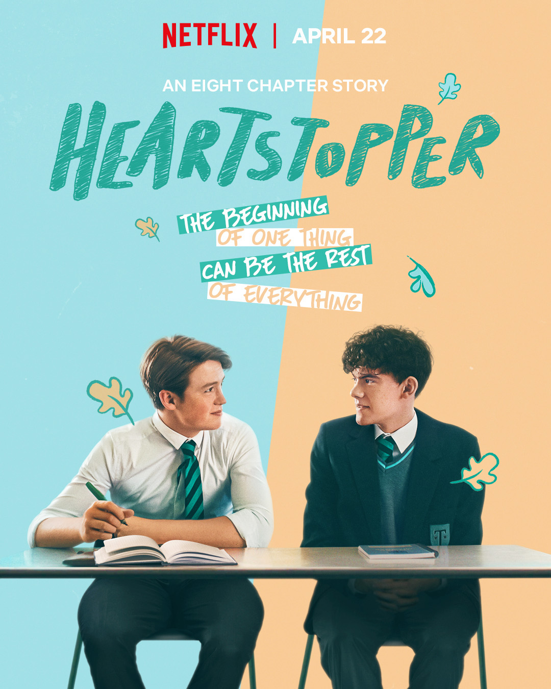 Cartel promocional de la serie 'Heartstopper' 