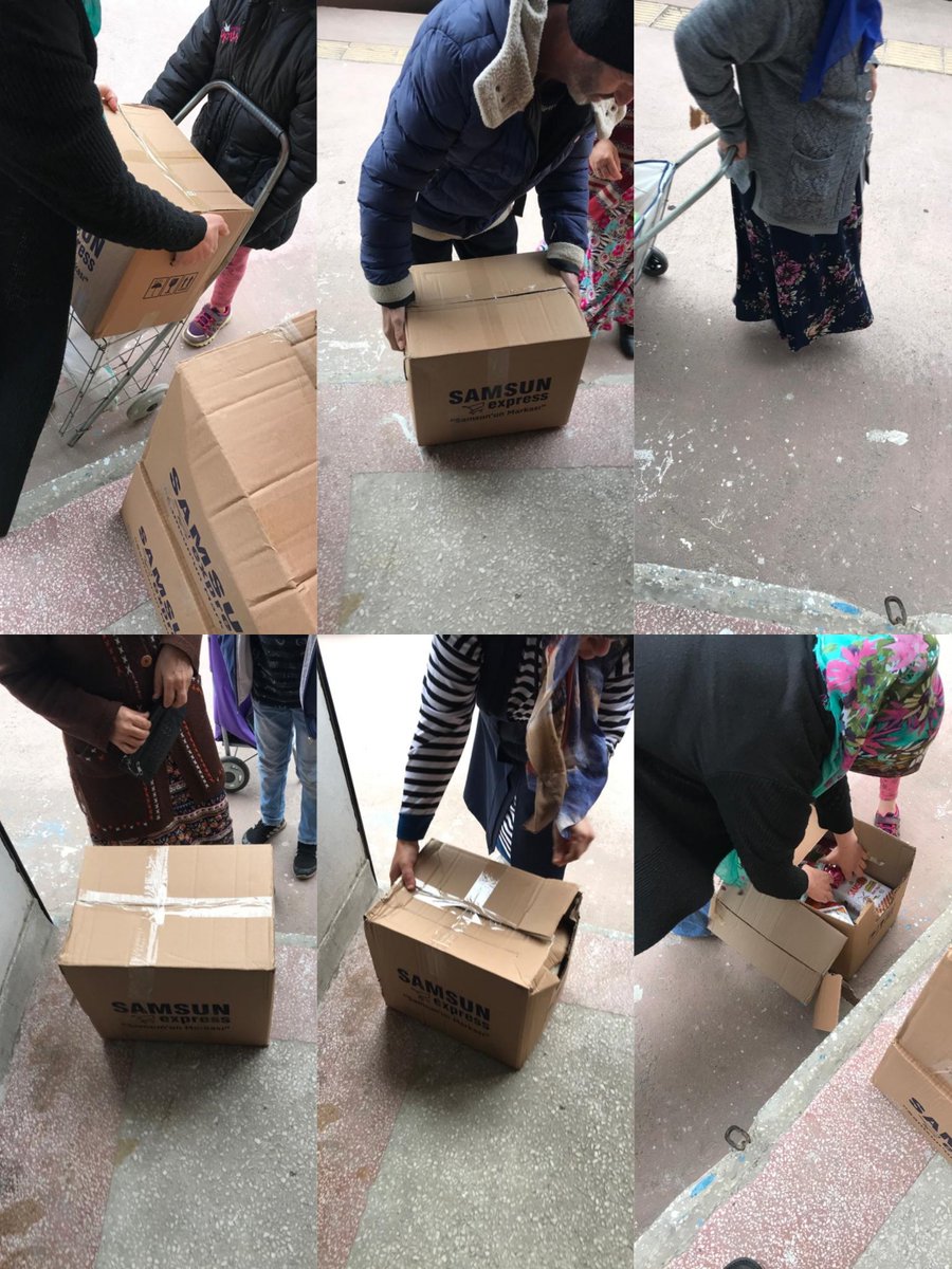 ashanesamsun's tweet photo. İhtiyaç sahibi ailelerimize 120koli erzak dağıtıldı. Vesile olan herkesten Rabbim binlerce kez razı olsun. https://t.co/XcIhWaNr5W