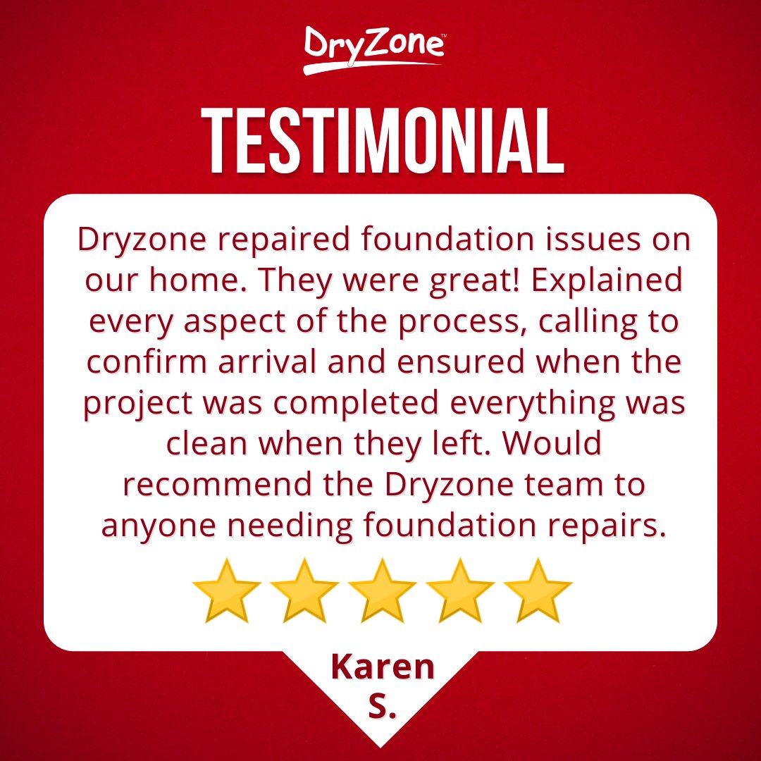 DryZoneDelaware's tweet photo. Take it from this homeowner who would recommend DryZone to anyone needing foundation repairs! We are the team to contact to protect your home! ♥🏠
#Fixitright #Fixitnow  #fixitwithus #foundationfix https://t.co/GW0UZhVOVp